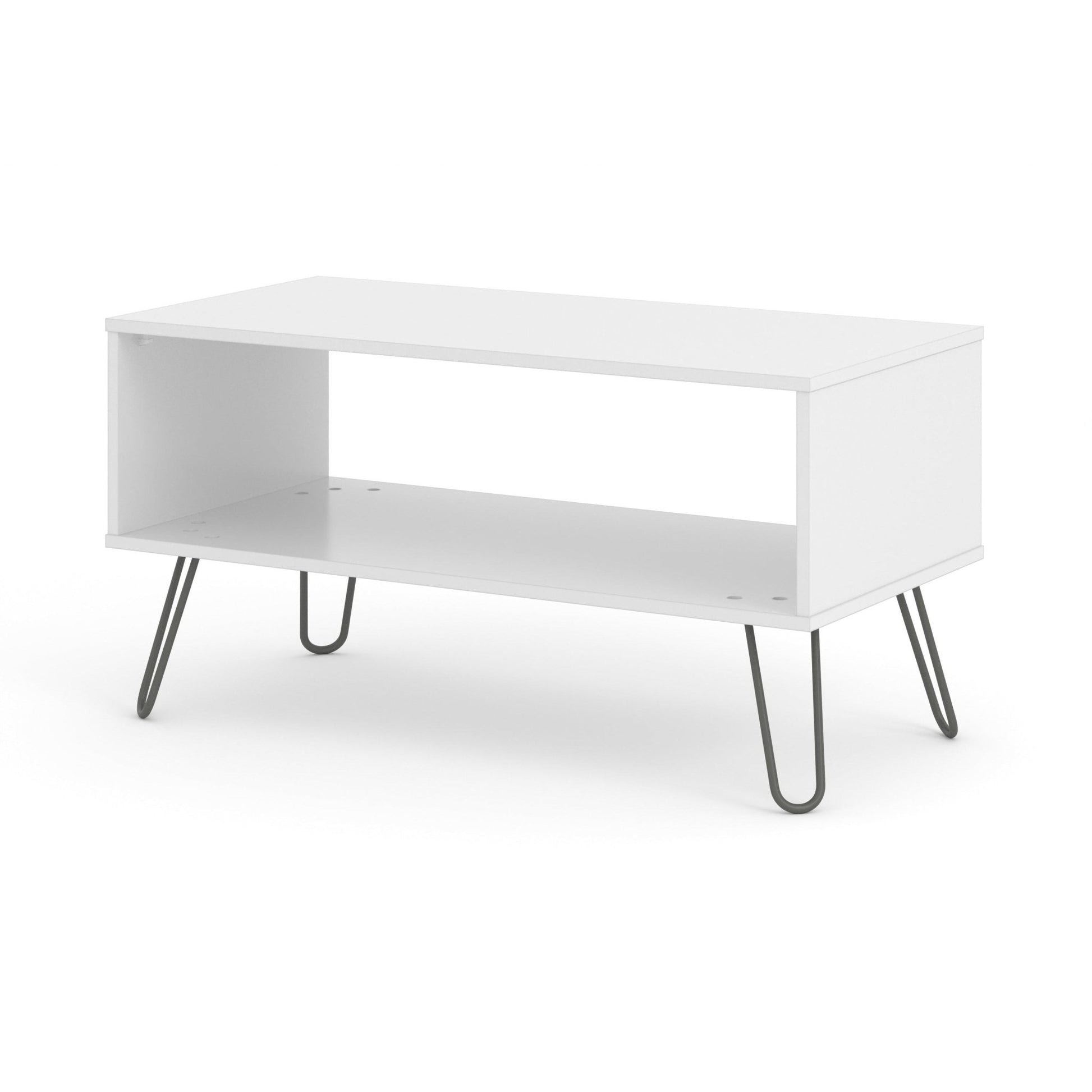 Augusta White Open Coffee Table - EdesHomesAGW902